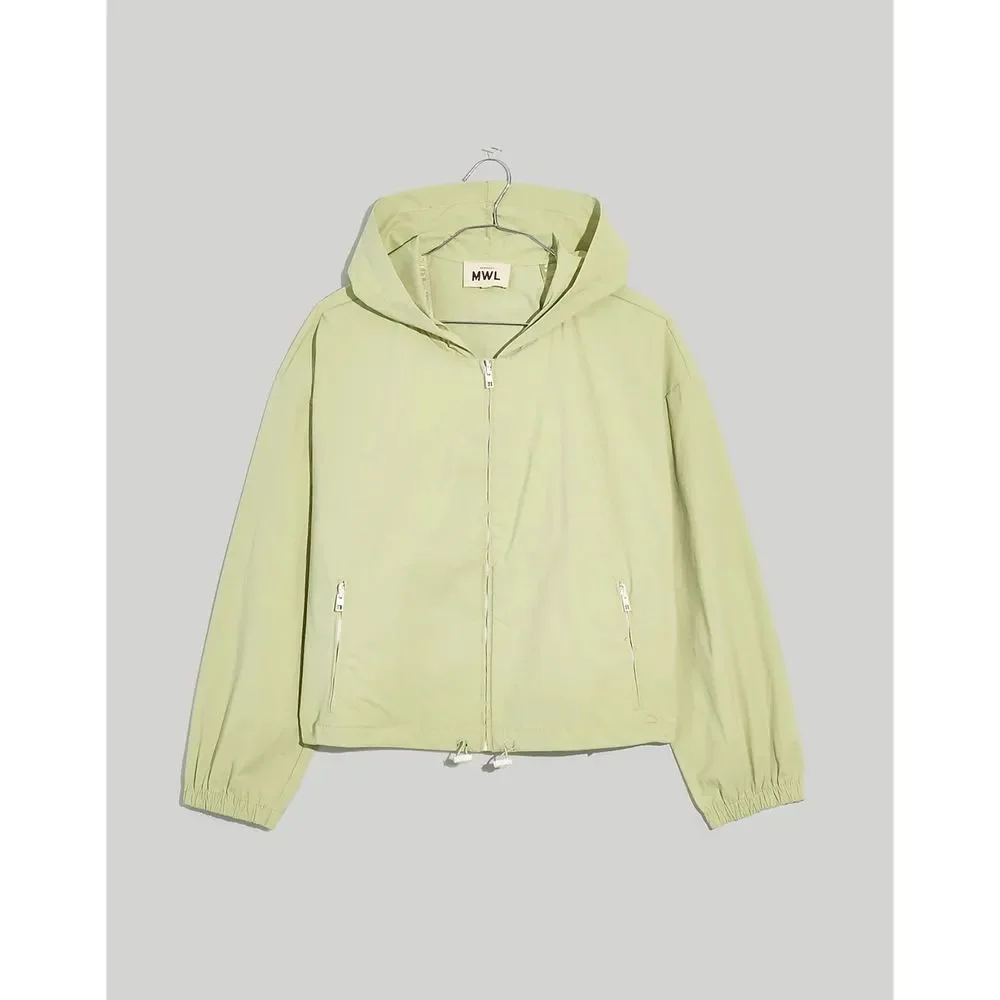 Madewell Light Green Hiking Hoodie Cropped Jacket Size Small - Picture 7 of 10